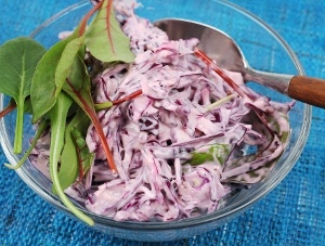 Coleslaw med rödkål Coleslaw med rödkål